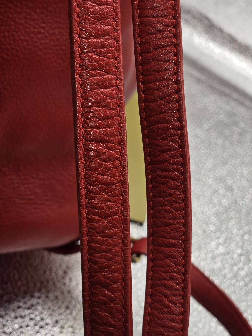 Authentic MCM Red Leather Mini Backpack - Picture 6 of 12
